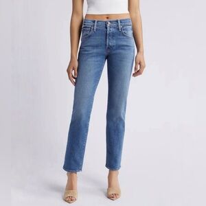 MOTHER The Hiker Hover Straight Leg Jeans Penny For Your Thoughts Button Fly 26
